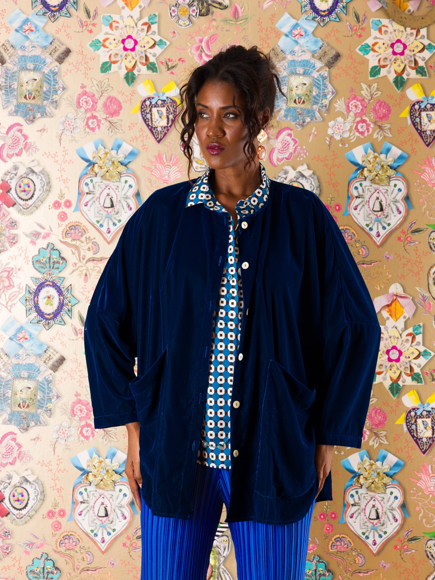 Giacca Gijon in velluto di seta