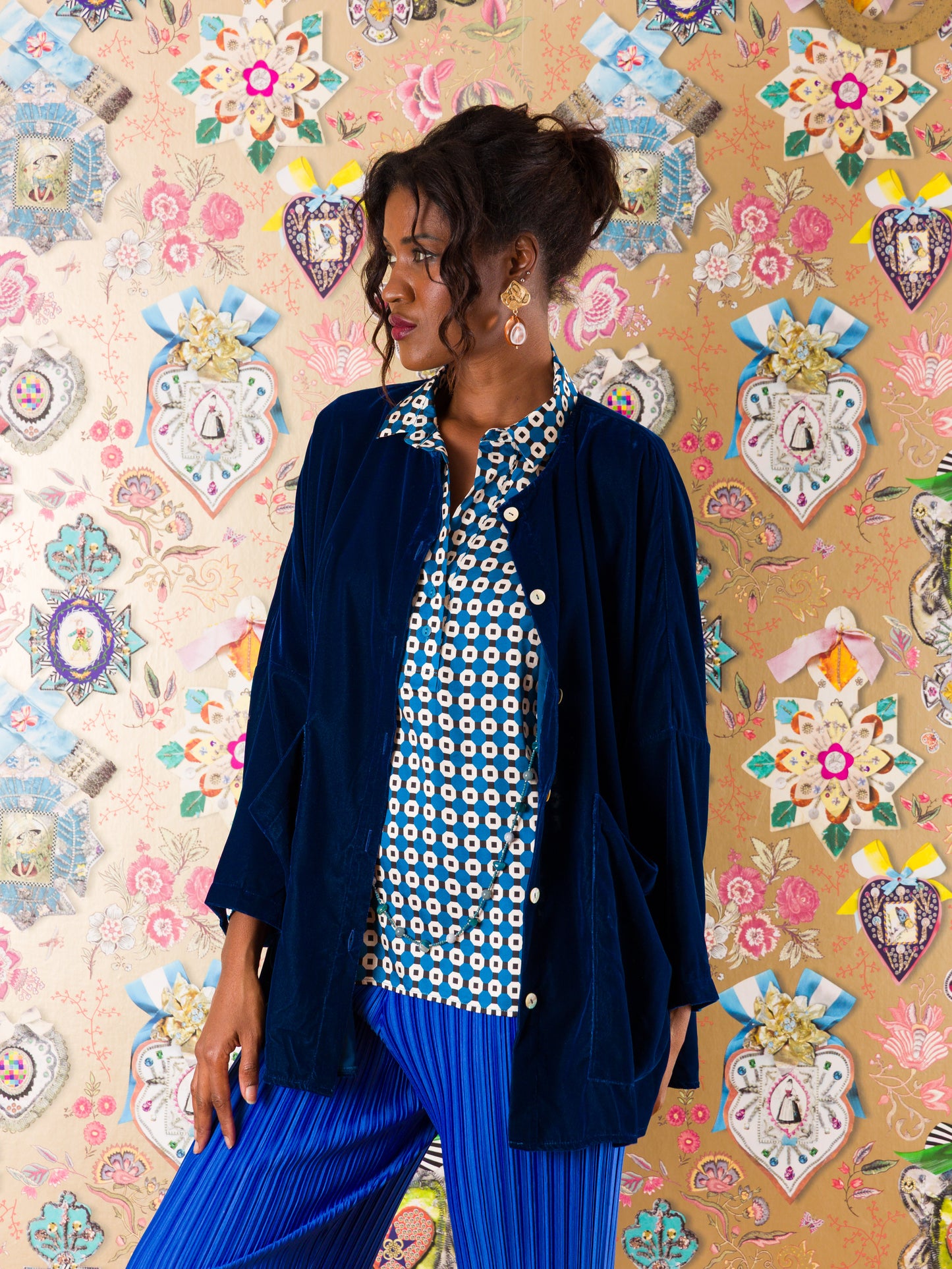 Giacca Gijon in velluto di seta