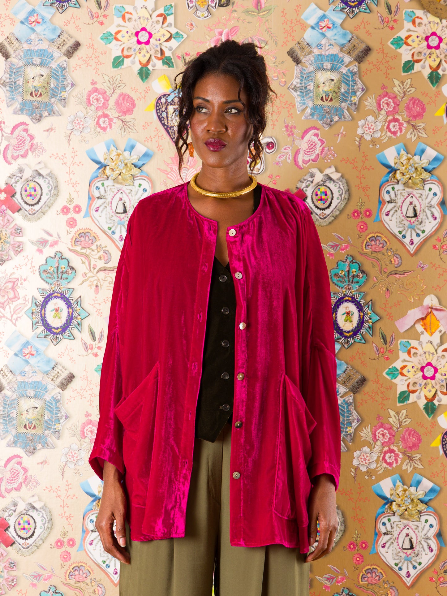 Giacca Gijon in velluto di seta