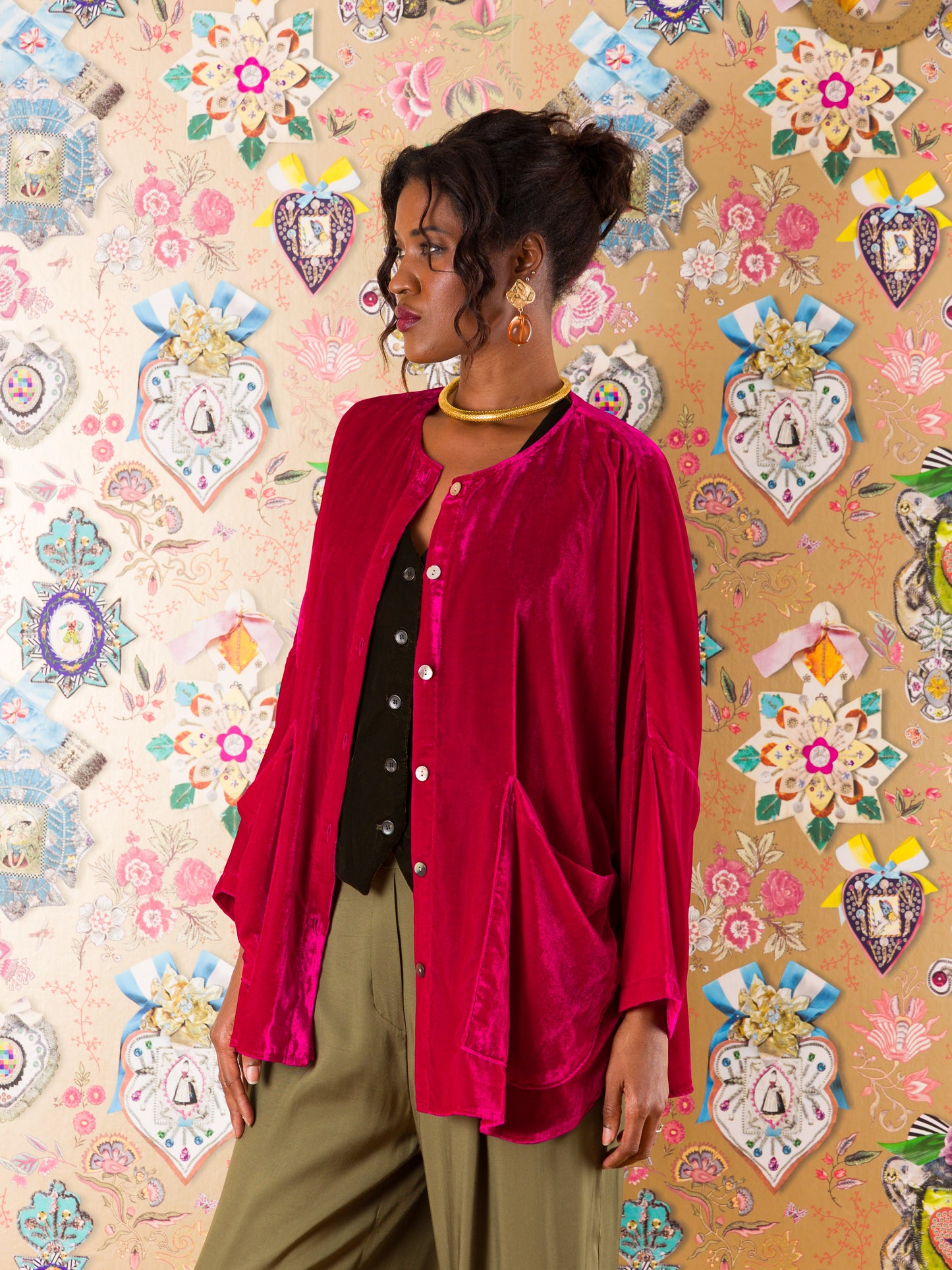 Giacca Gijon in velluto di seta