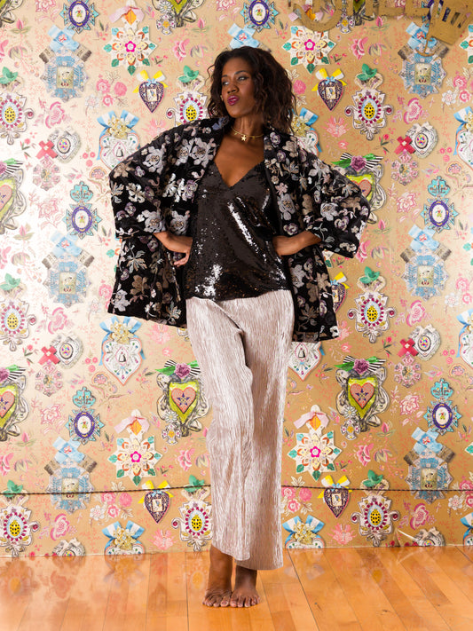 Giacca Oviedo in velluto di seta