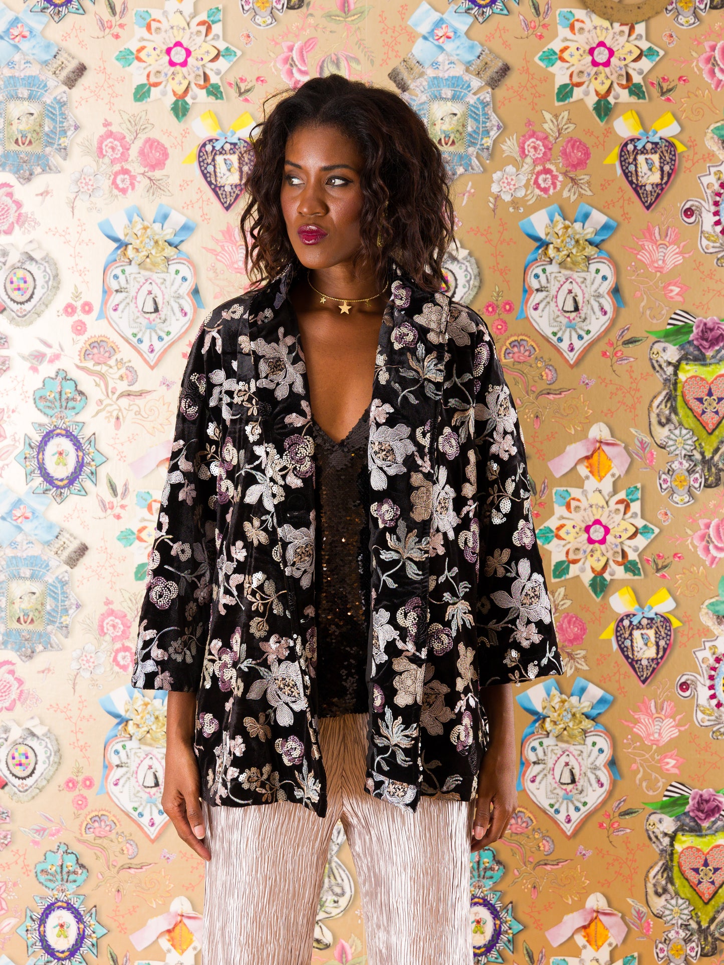 Giacca Oviedo in velluto di seta