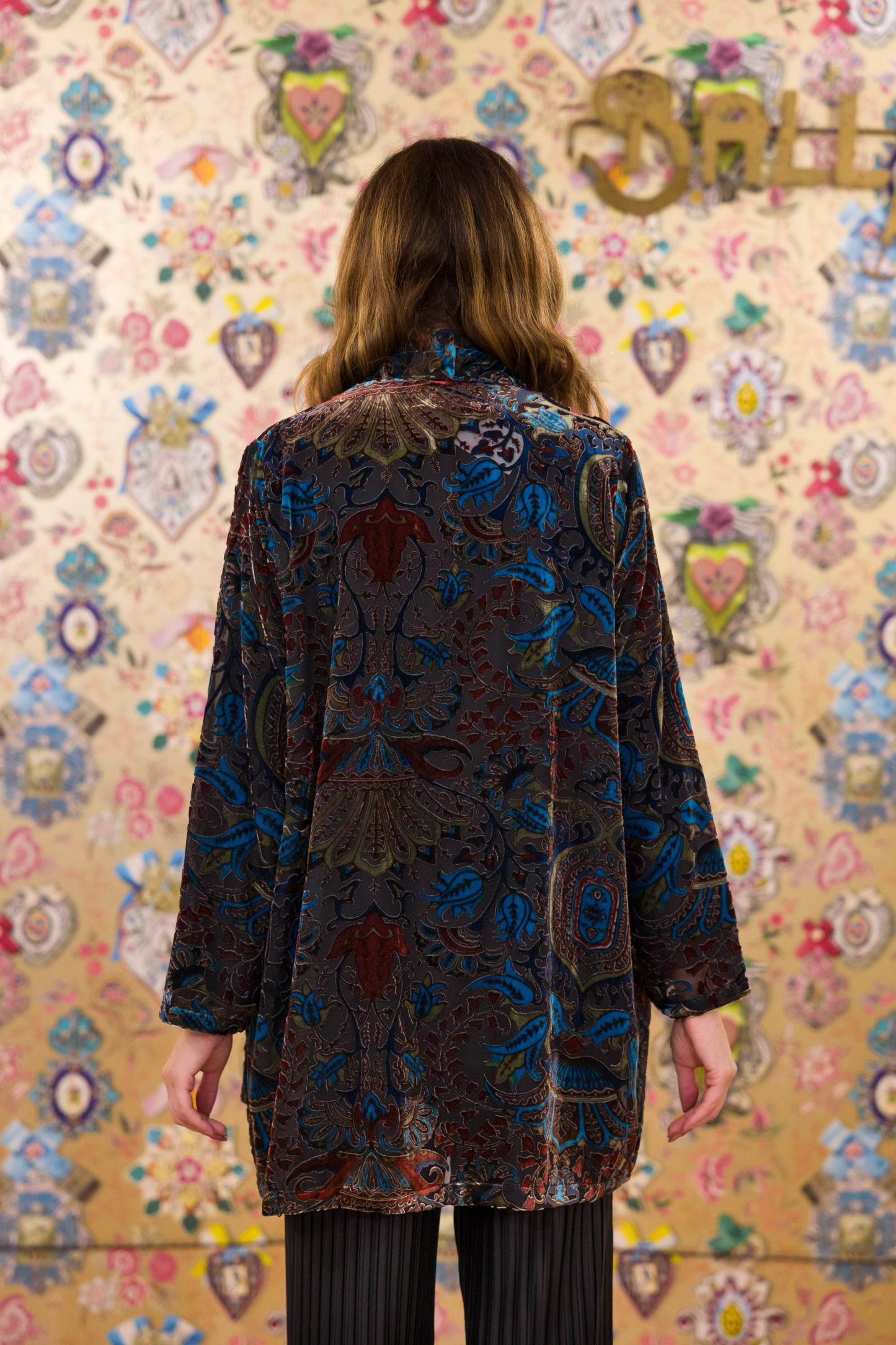 Kimono Miriam in velluto di seta