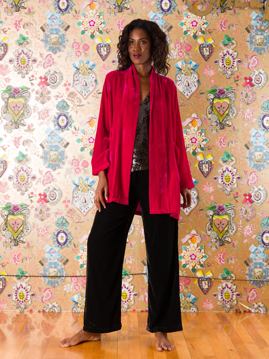 Kimono Ibiza in velluto di seta