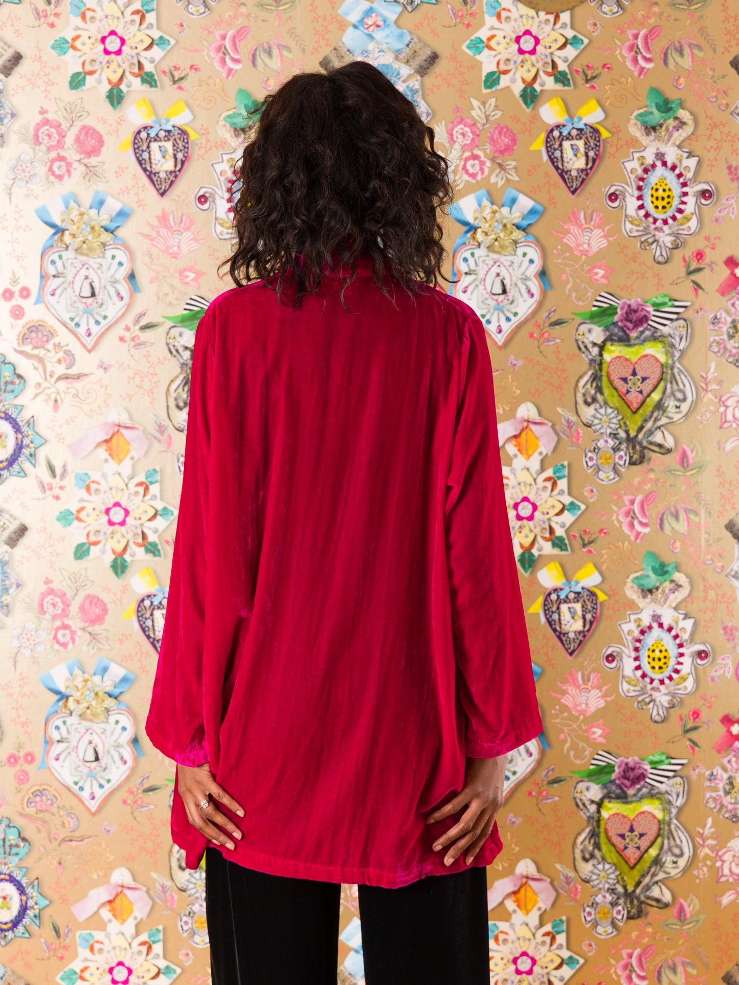 Kimono Ibiza in velluto di seta