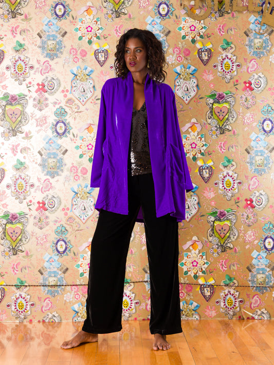 Kimono Ibiza in velluto di seta