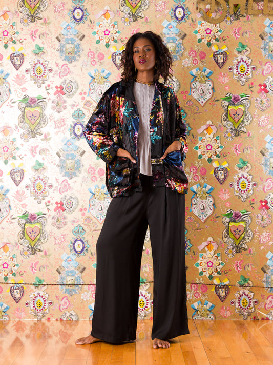 Giacca Pontevedra in velluto devorè