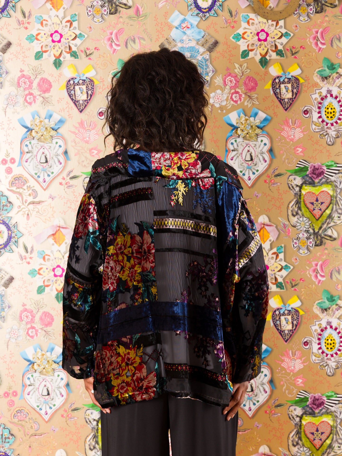 Giacca Pontevedra in velluto devorè