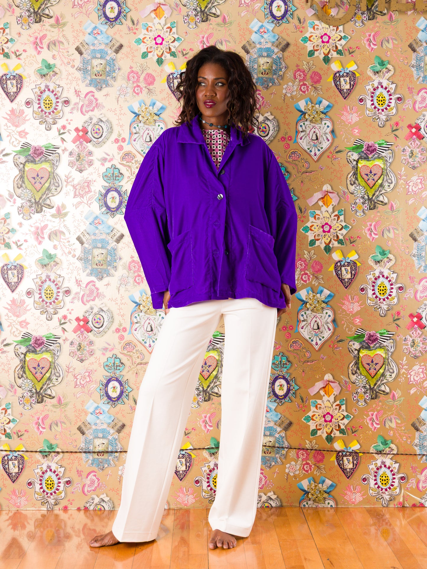 Giacca Pontevedra in velluto di seta