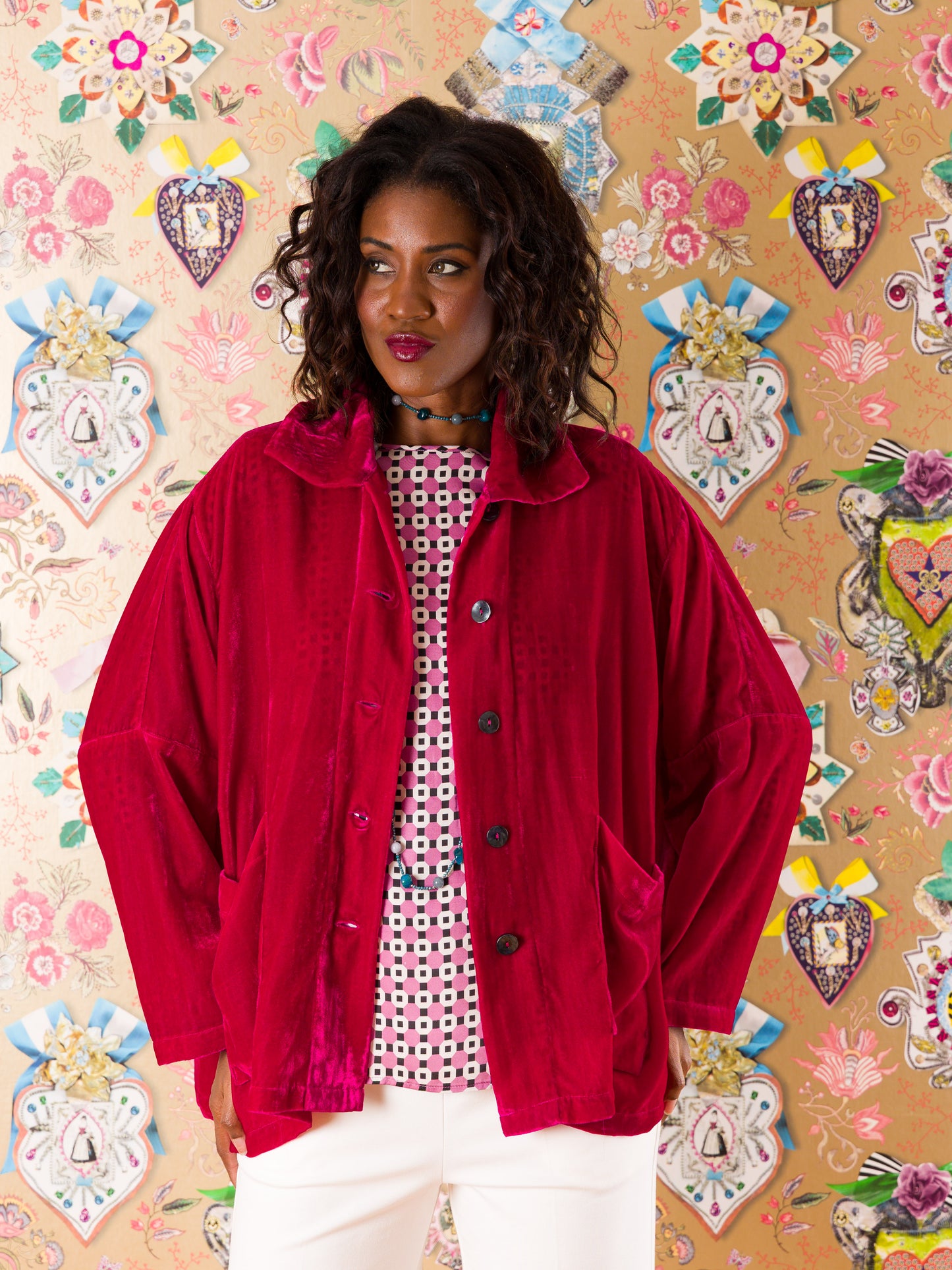 Giacca Pontevedra in velluto di seta