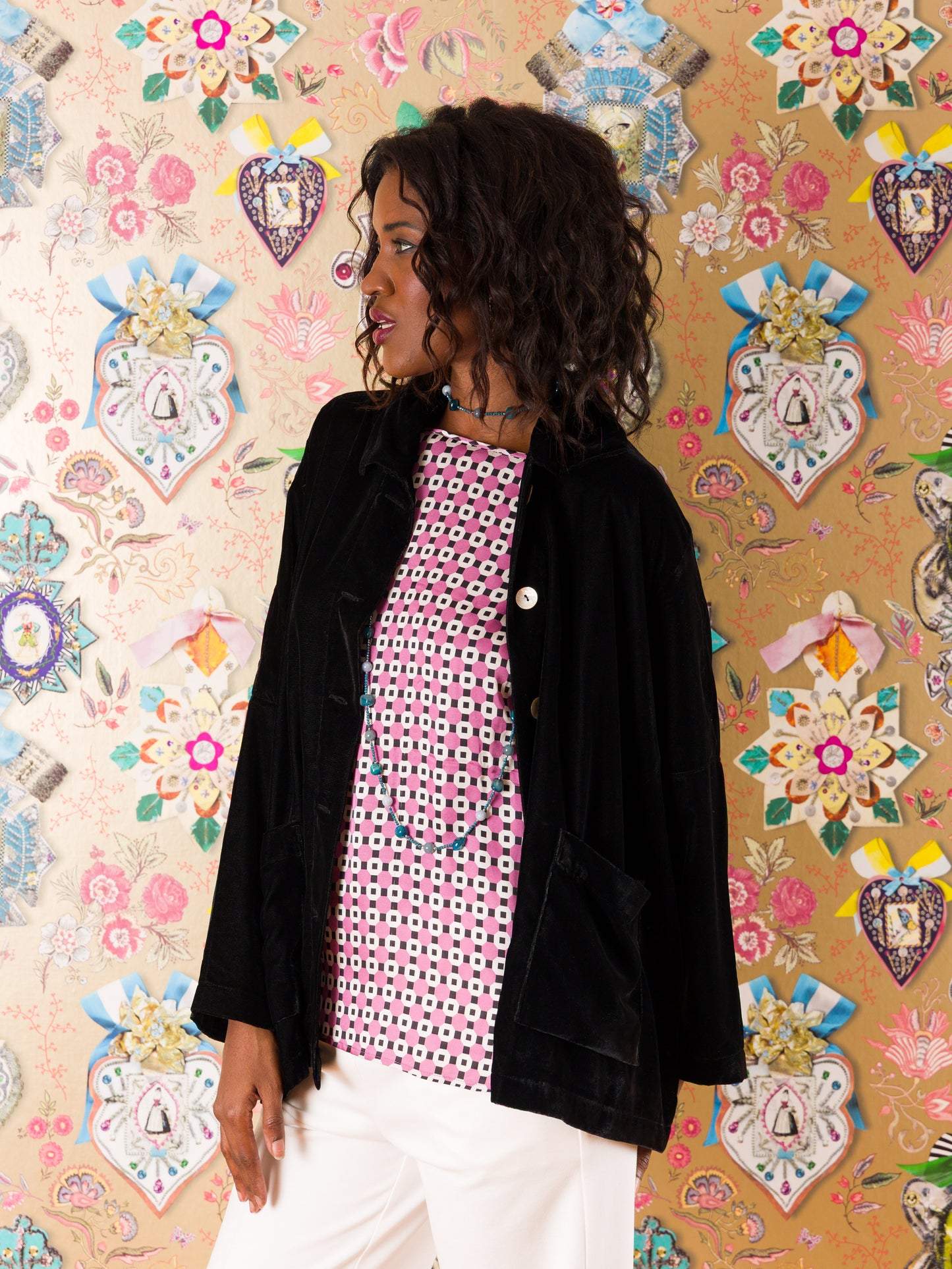 Giacca Pontevedra in velluto di seta