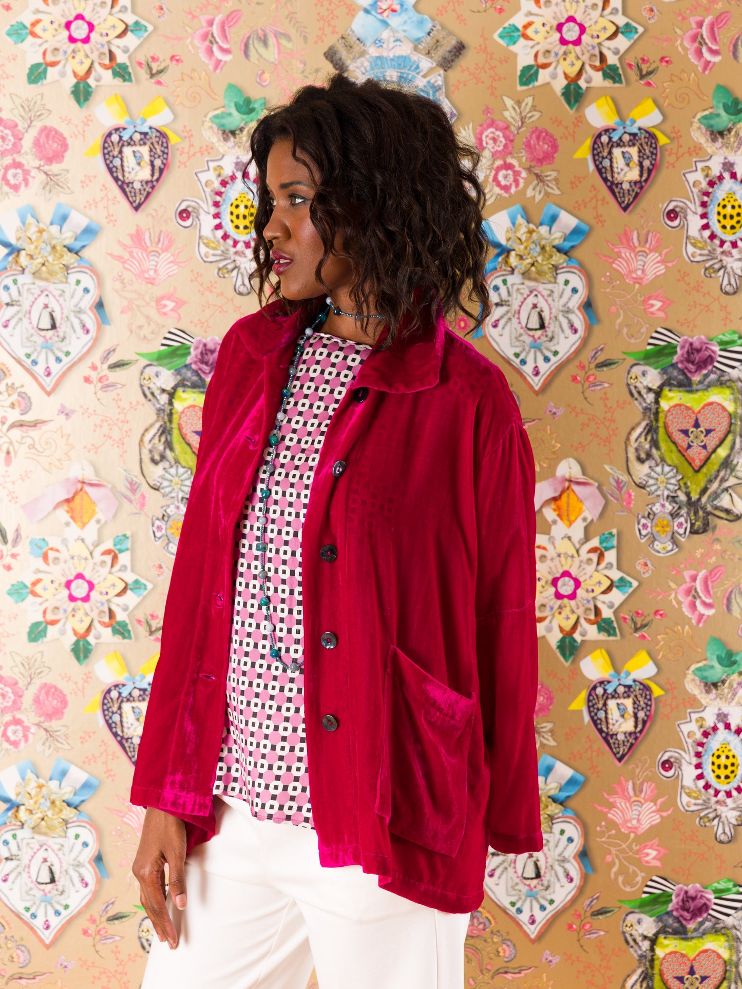 Giacca Pontevedra in velluto di seta