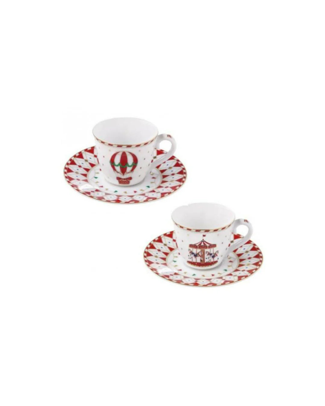Set of 2 coffee cups - Christmas Wonderland