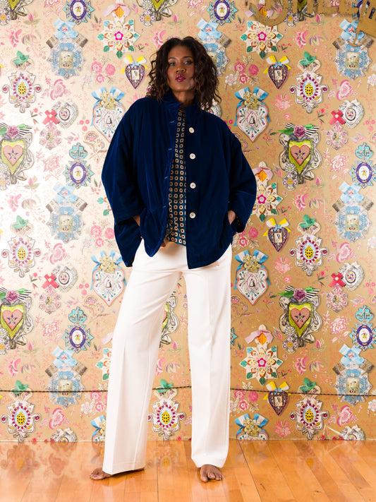 Giacca Oviedo in velluto di seta