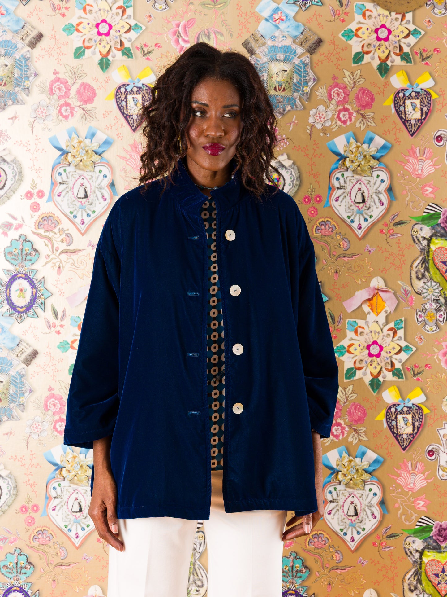 Giacca Oviedo in velluto di seta