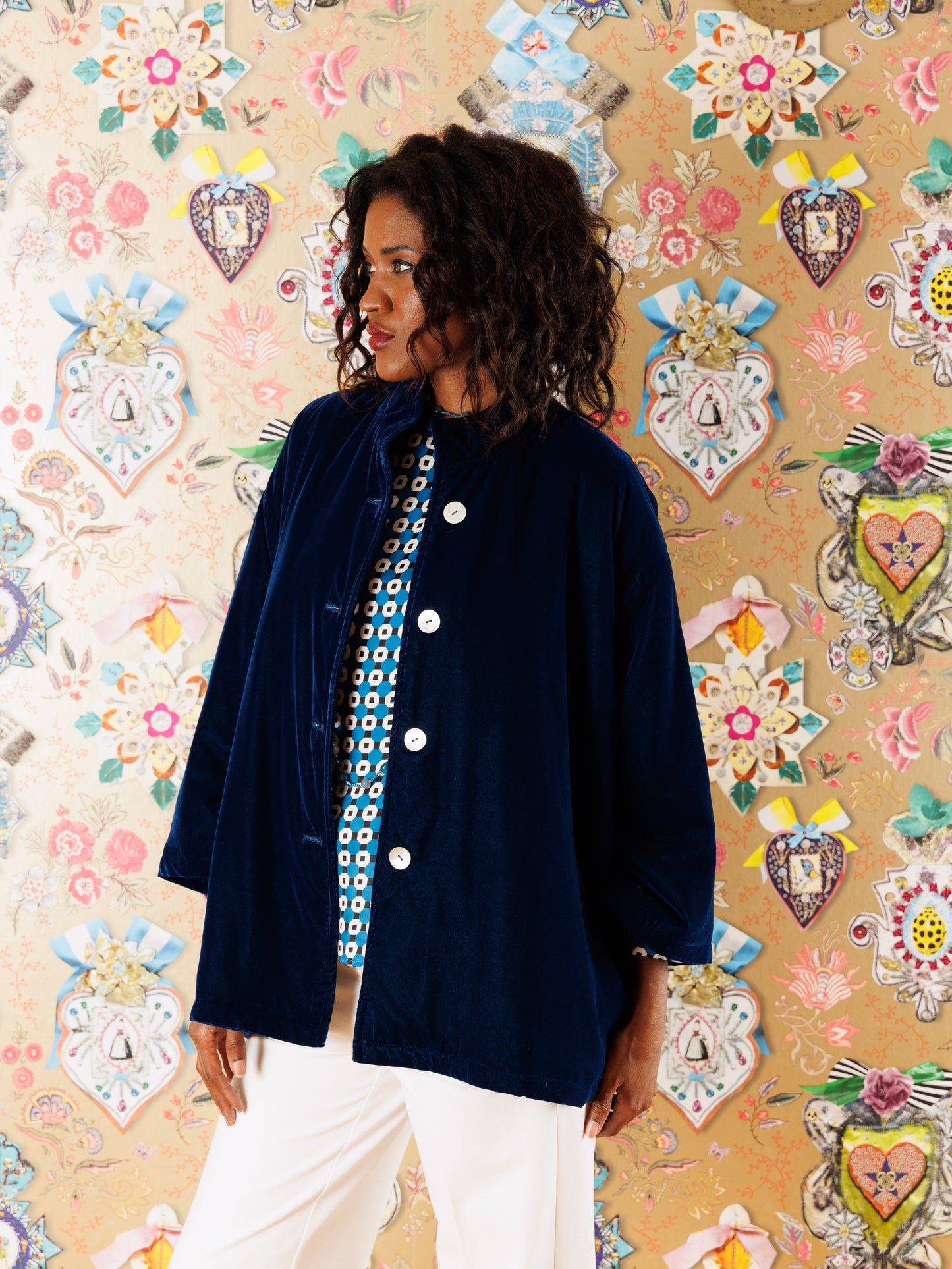 Giacca Oviedo in velluto di seta