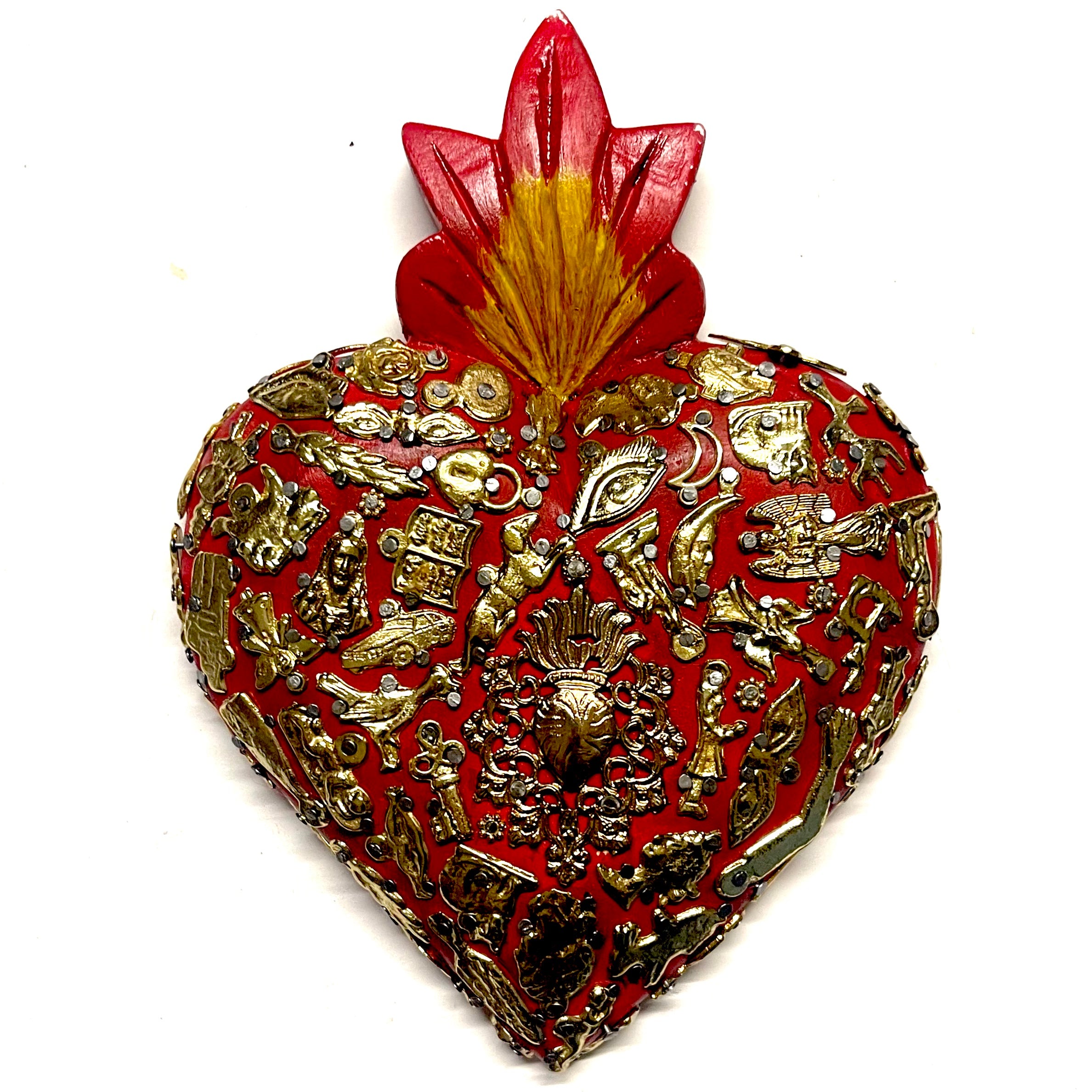 Cuore Sacro In Legno - Cuore