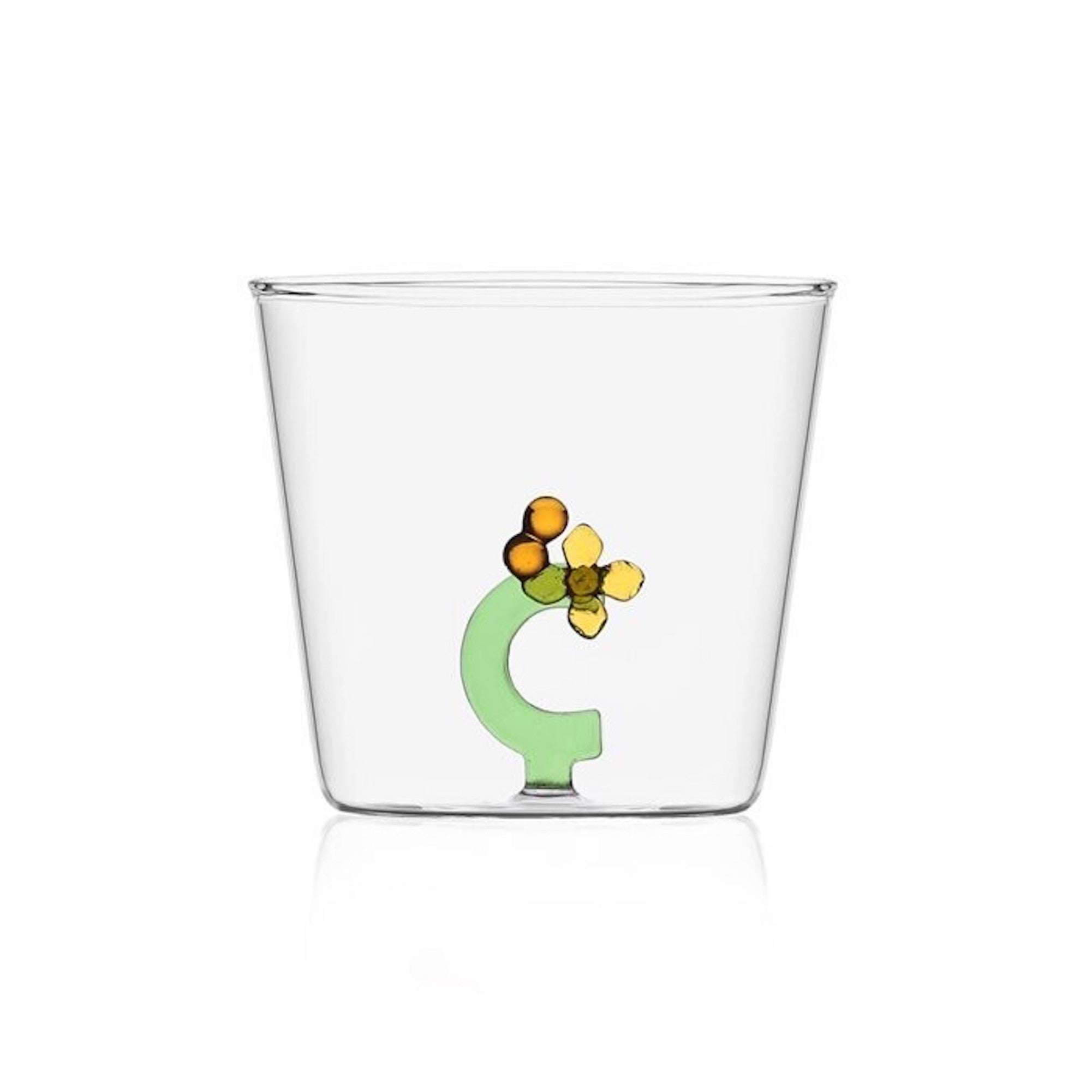 Bicchiere Alfabeto Fiorito C