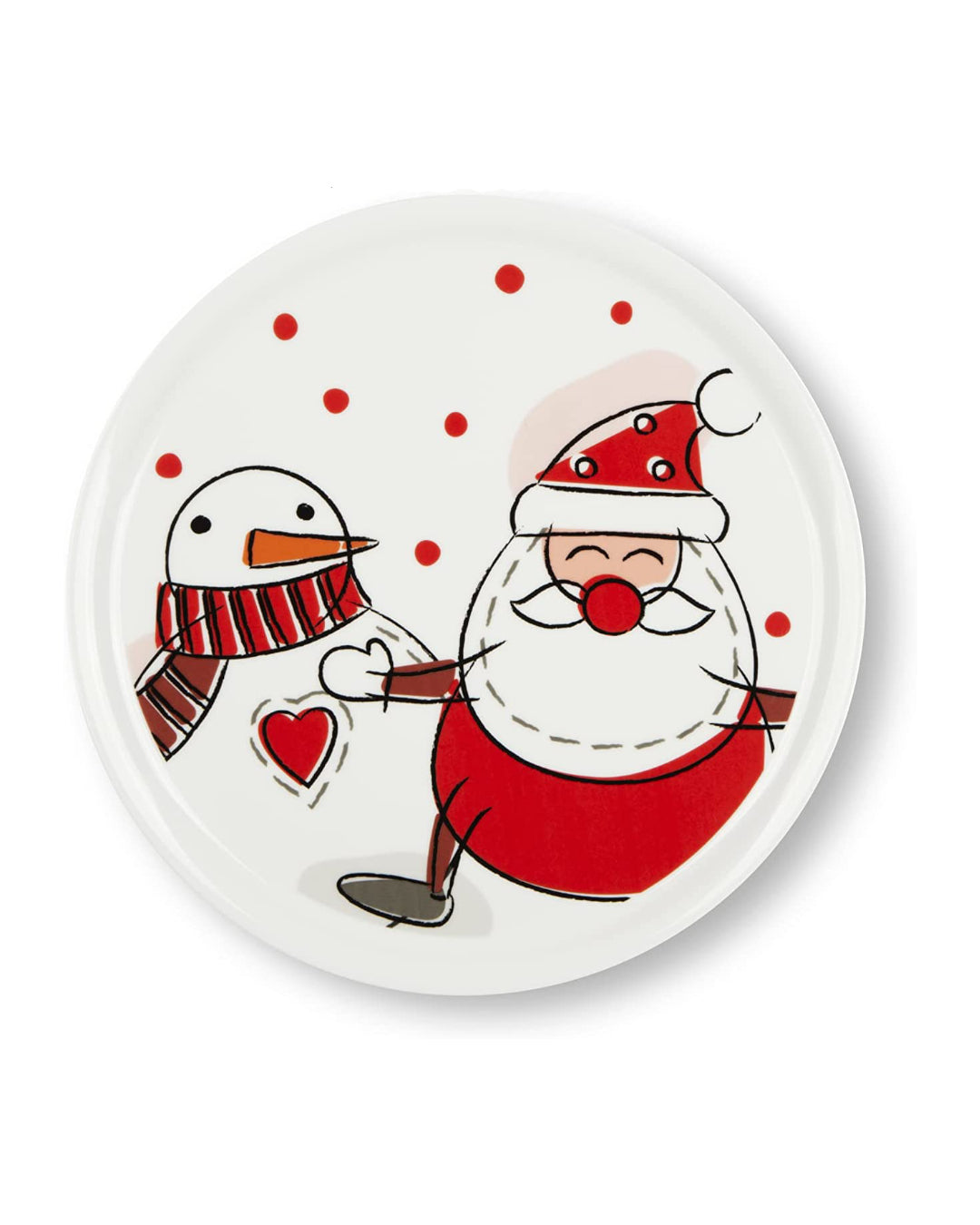 Cake Plate - Gnome/Snowman