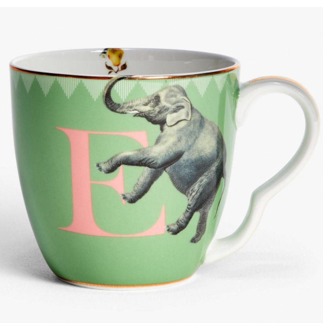 Alphabet Mug E Elephant