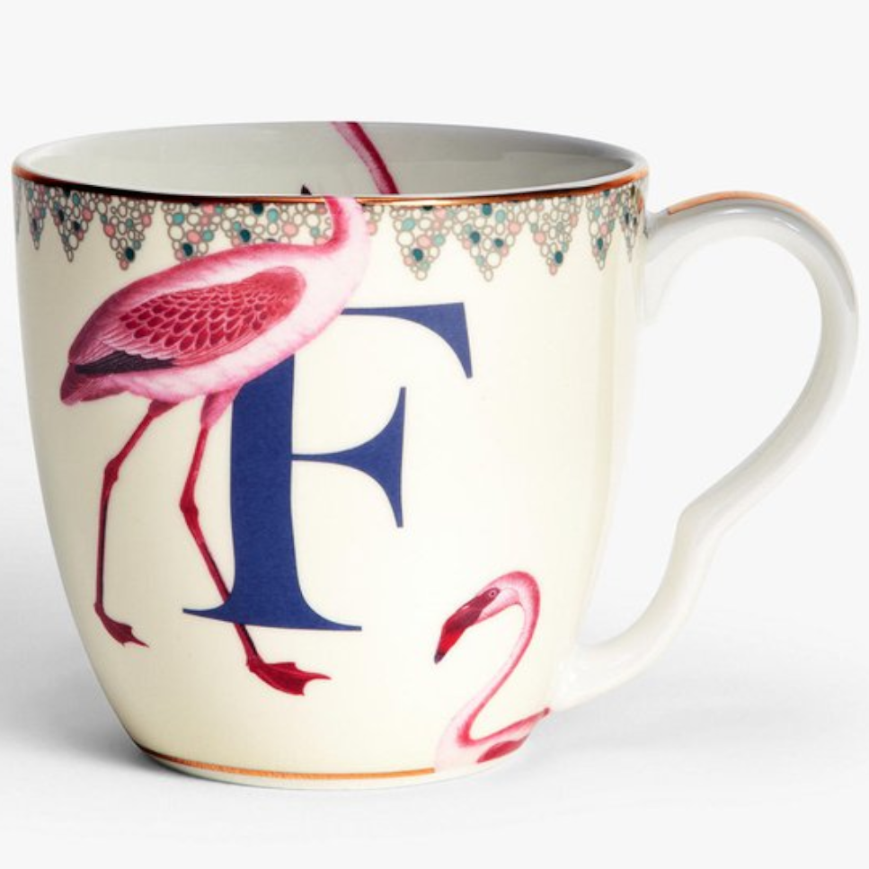 Alphabet Mug F Flamingo