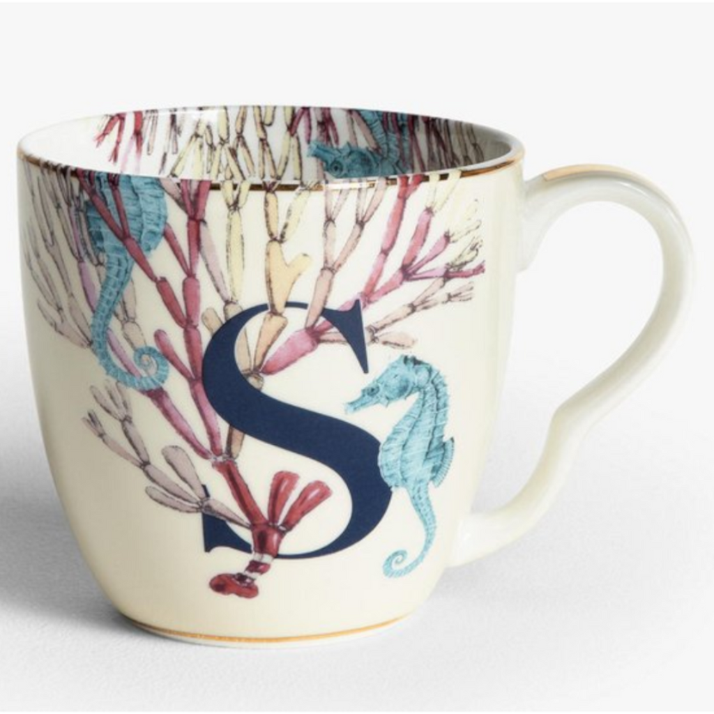 Alphabet Mug S Seahorse