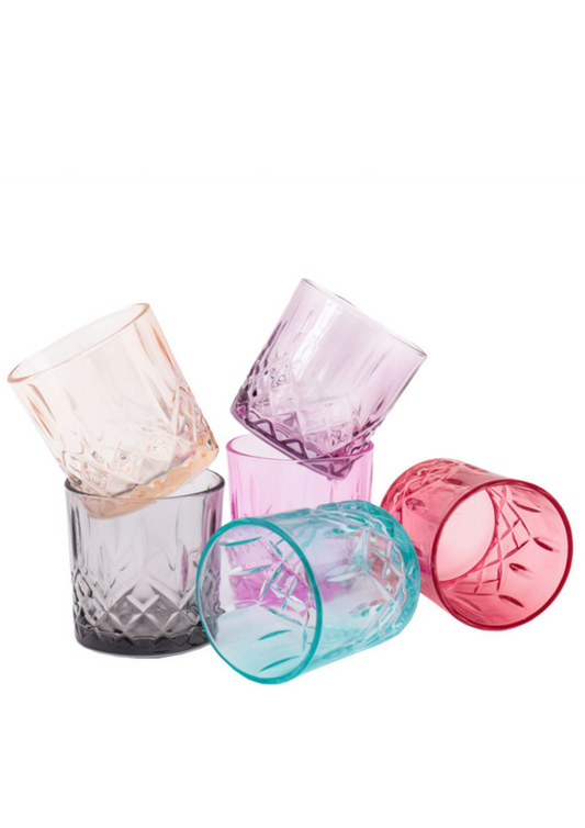 Set of six multicolor glasses - Gypsy