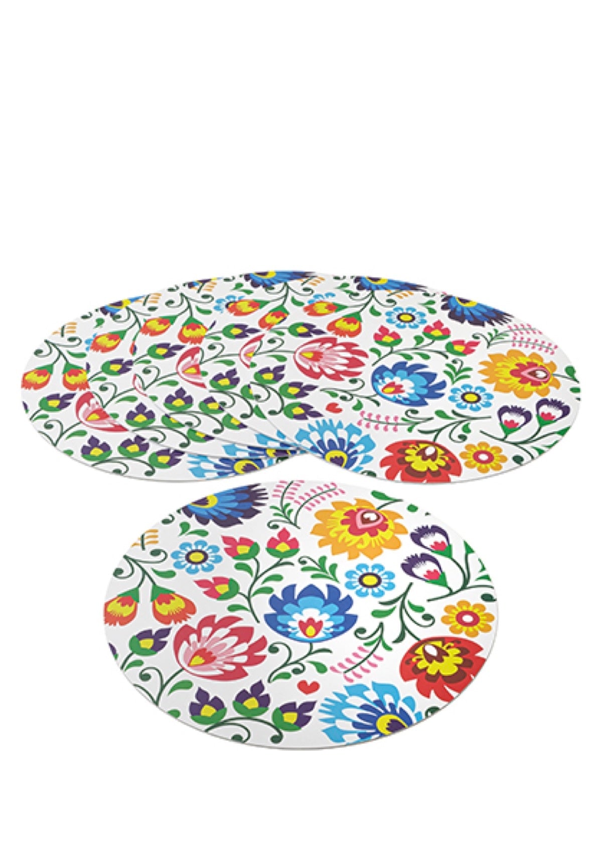 Round Flora placemat