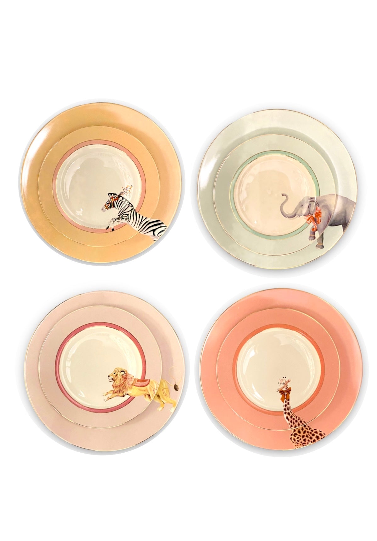 Stackable Animal Fruit and Piano Plates