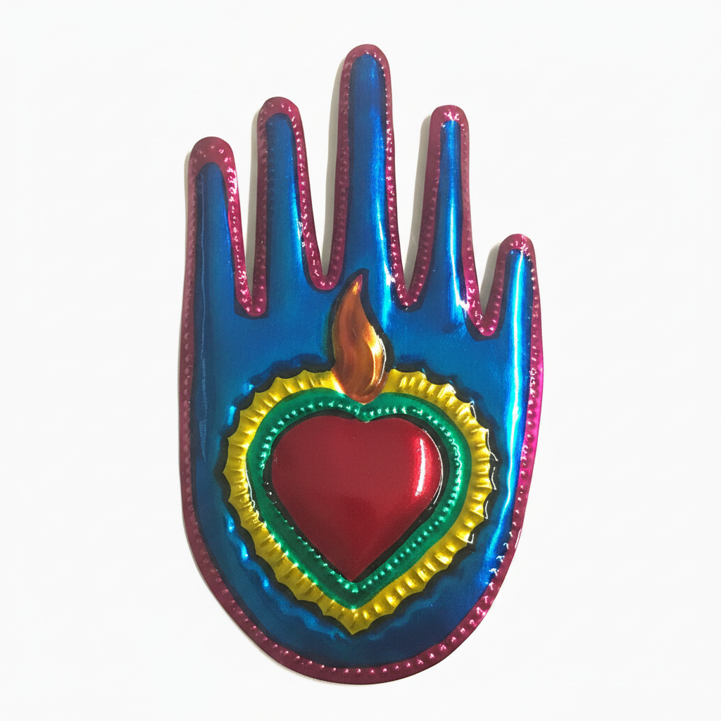 Manita de colores corazón sagrado