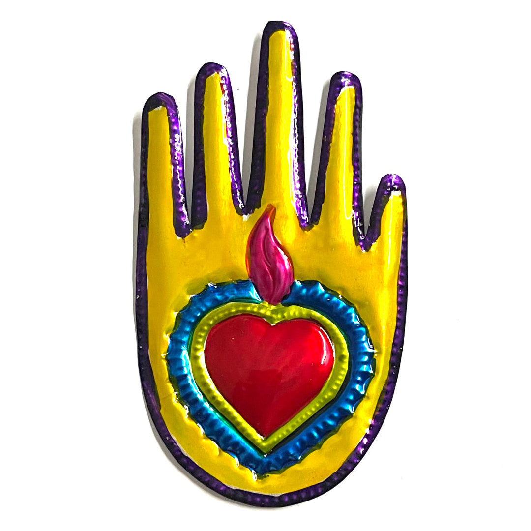Manita de colores corazón sagrado