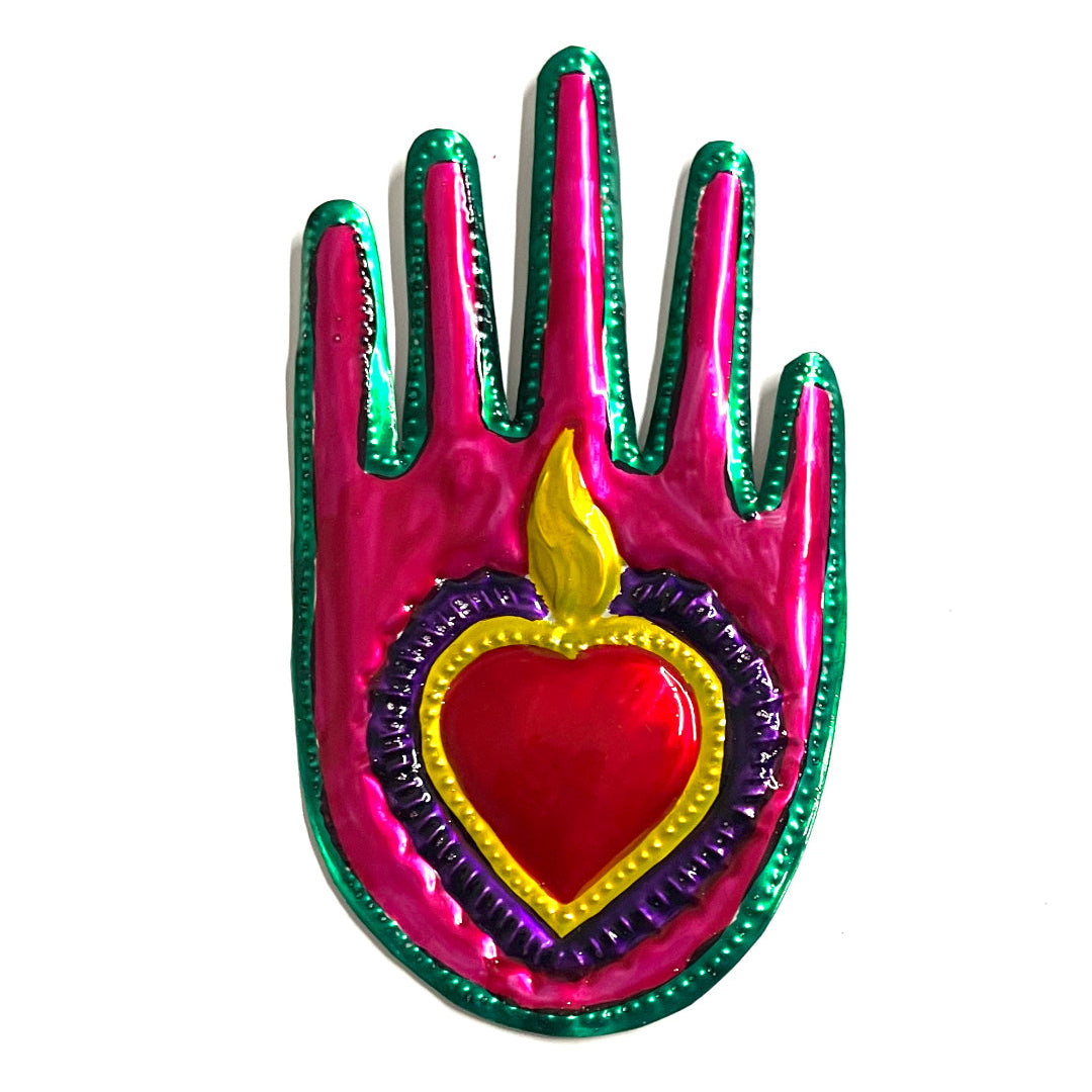 Manita de colores corazón sagrado