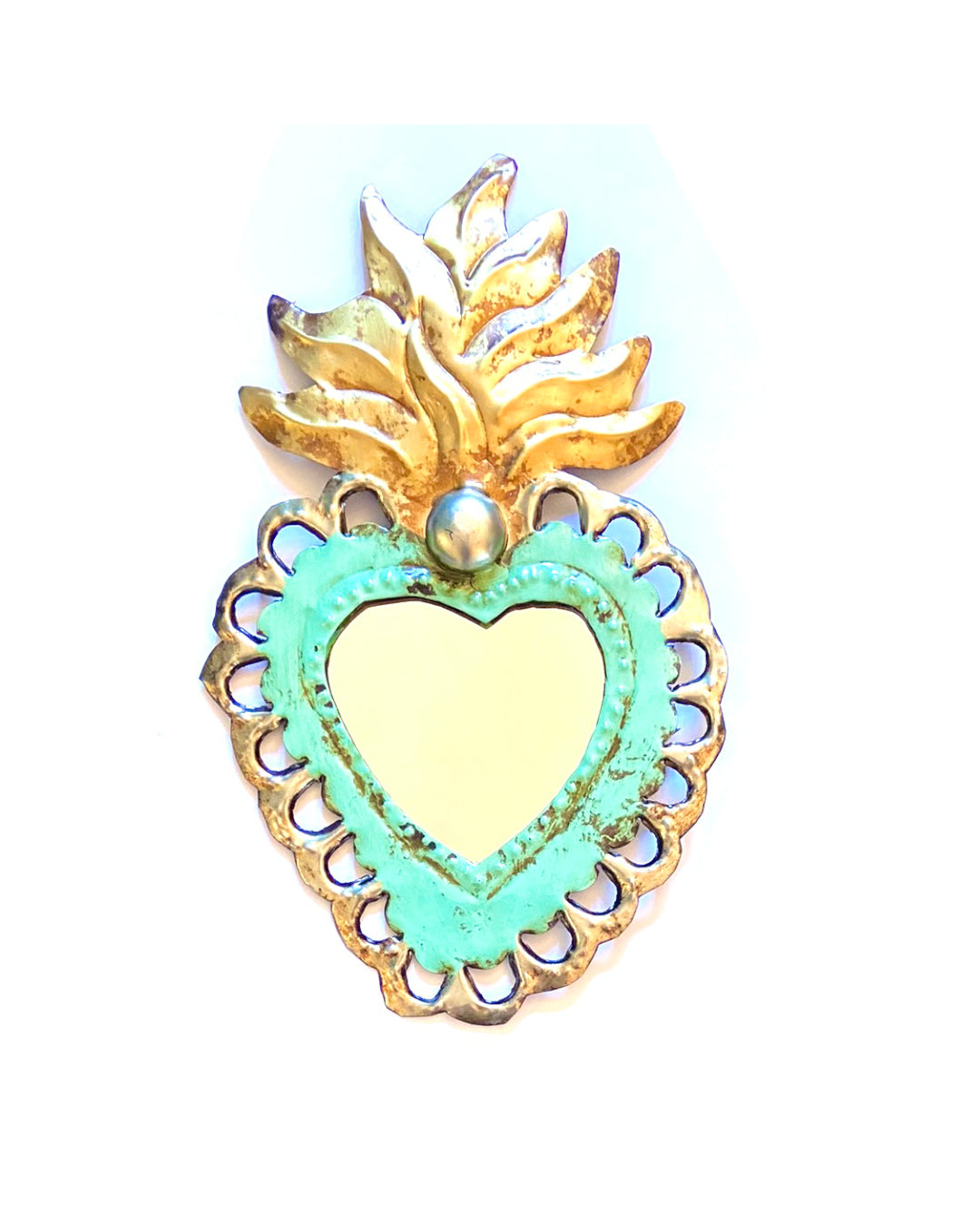 Merida - Corazon Nazareno con Specchio Verde Acqua