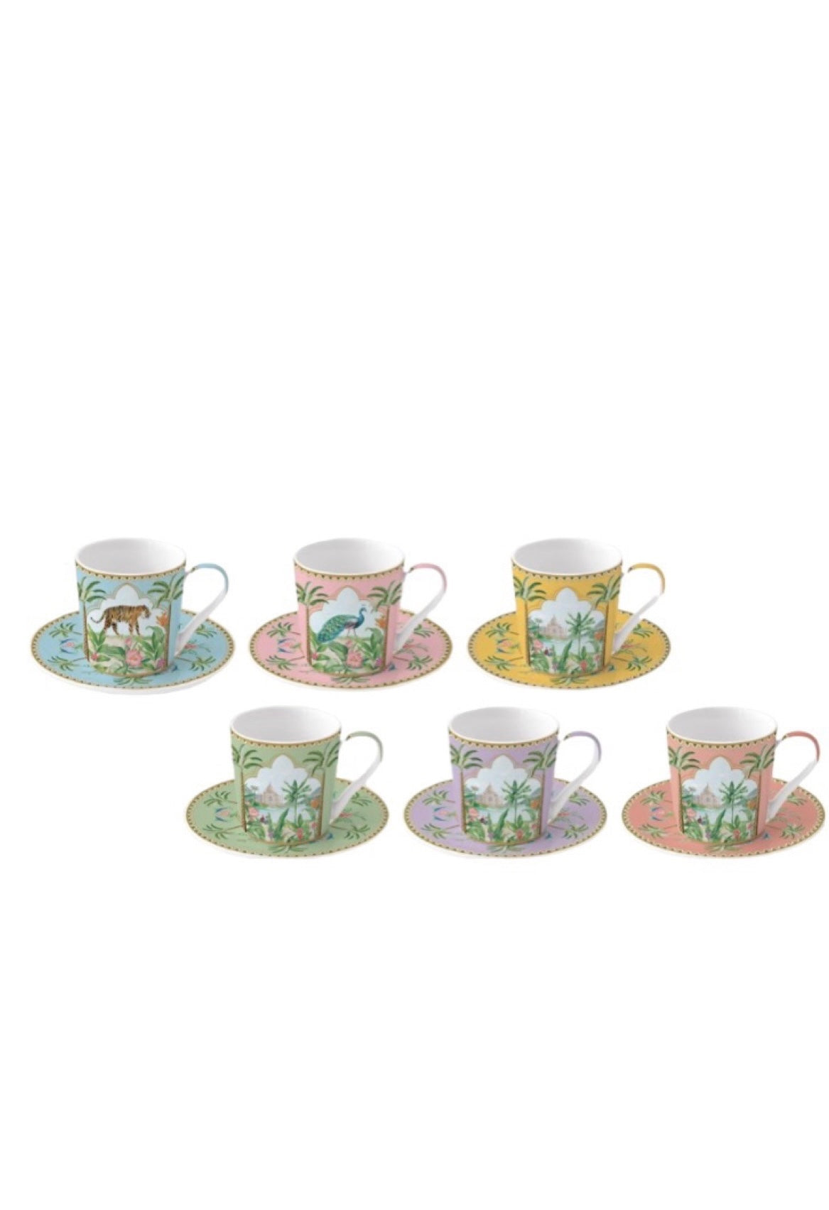 Servizio sei tazzine caffè Paradise Sauvage