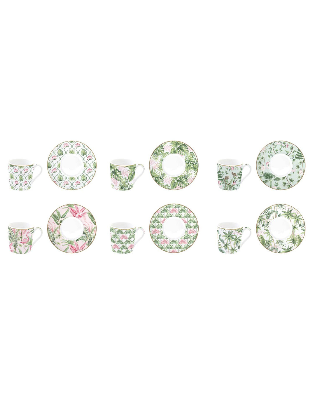 Servizio sei tazzine da caffè Wild Tropical