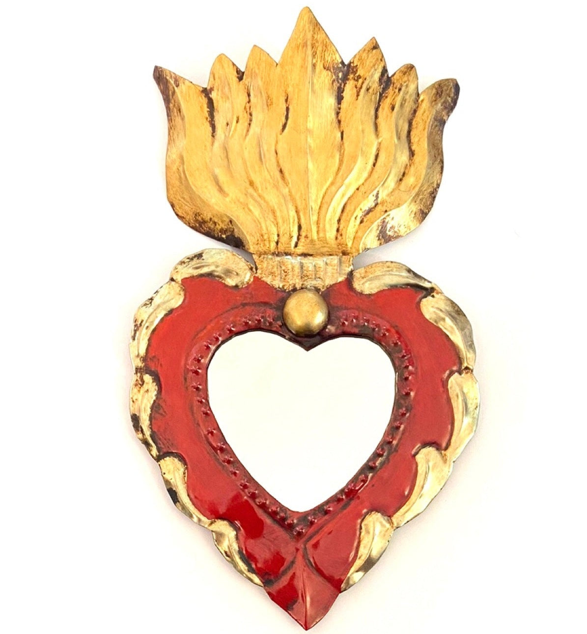 Corazon dolores con specchio rosso