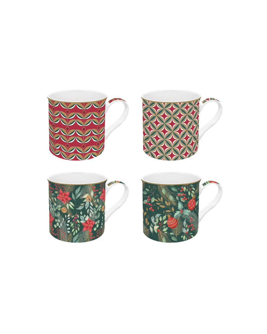 Set 4 mugs - Christmas Joy