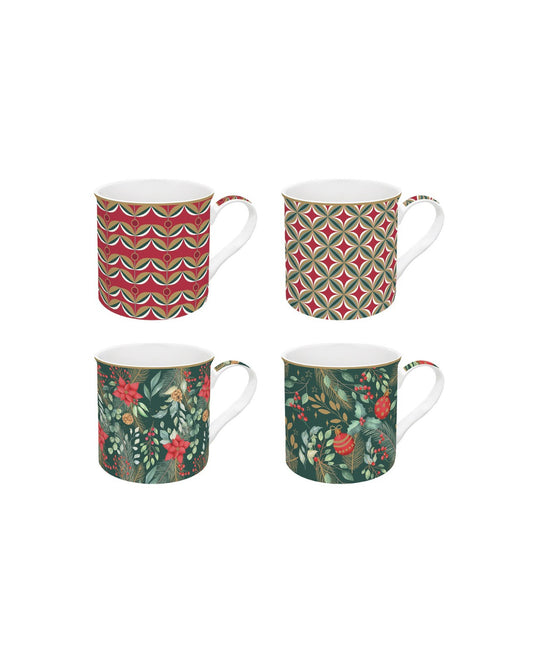 Set of 4 mugs - Christmas Joy