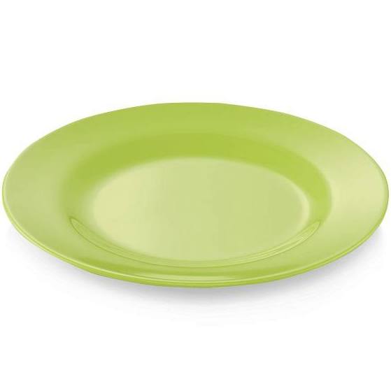 Set piatti melamina 8 pezzi colore verde