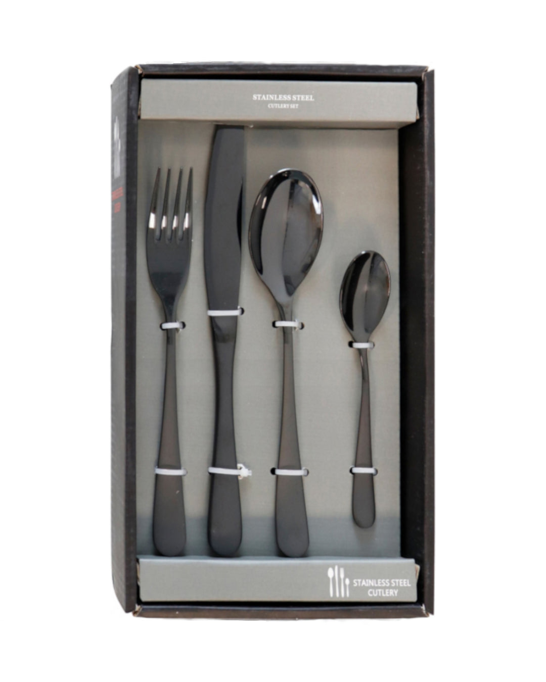 Steel cutlery set x6